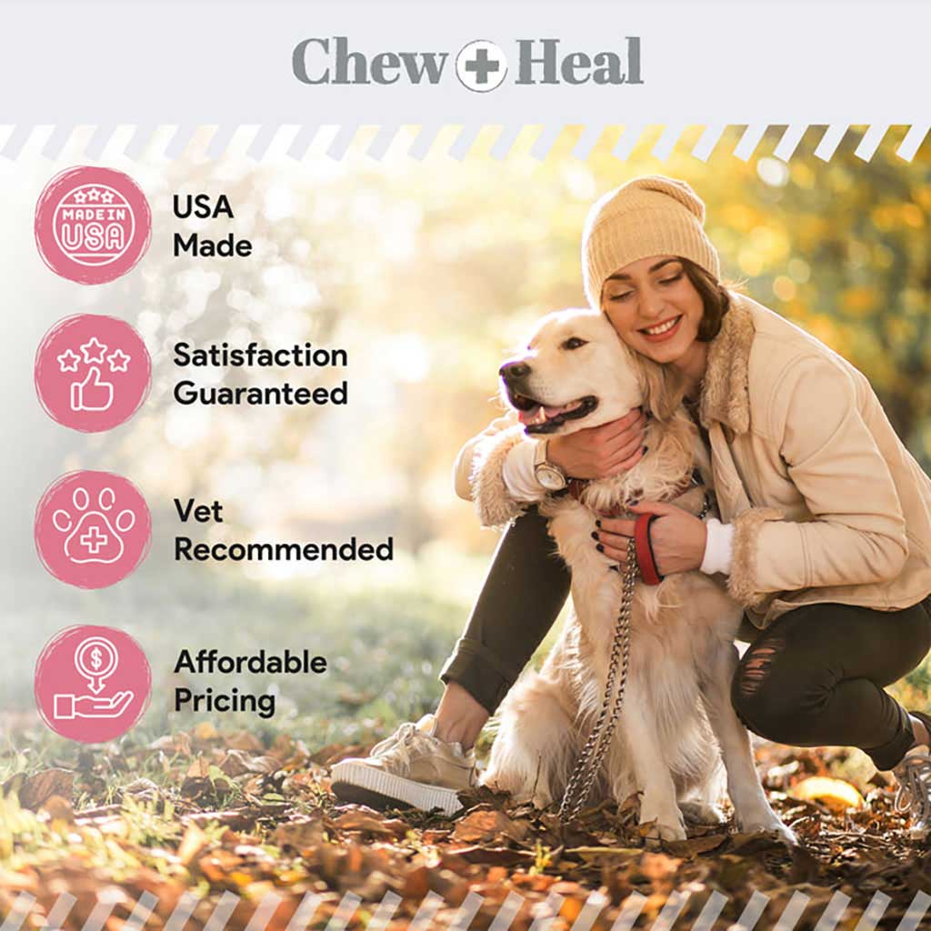 Chew + Heal Omega Soft Chews Allergy Aid For Dogs, Pack of 90's