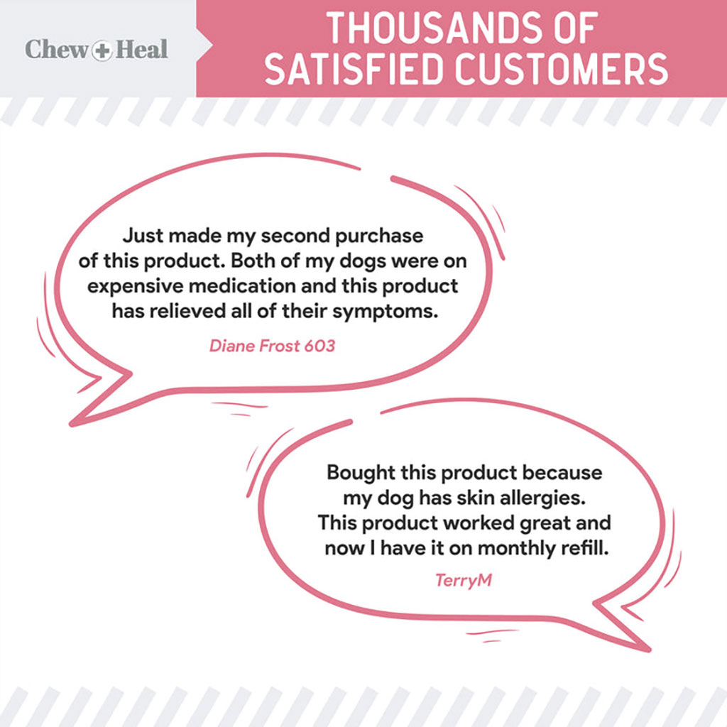 Chew + Heal Omega Soft Chews Allergy Aid For Dogs, Pack of 90's