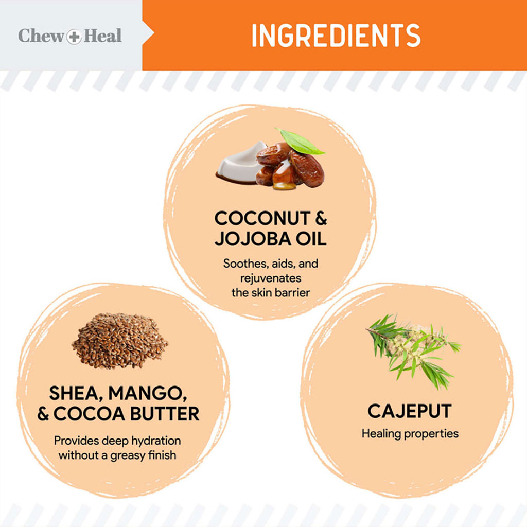 Chew + Heal Paw Soothing Balm For Dogs 57g