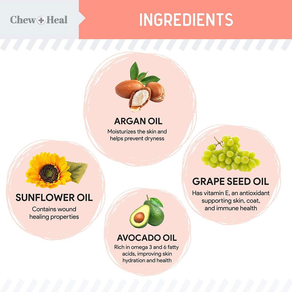 Chew + Heal Natural Hot Spot & Itching Relief Topical Liquid For Dogs 60ml