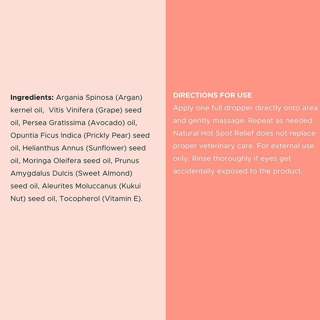 Chew + Heal Natural Hot Spot & Itching Relief Topical Liquid For Dogs 60ml