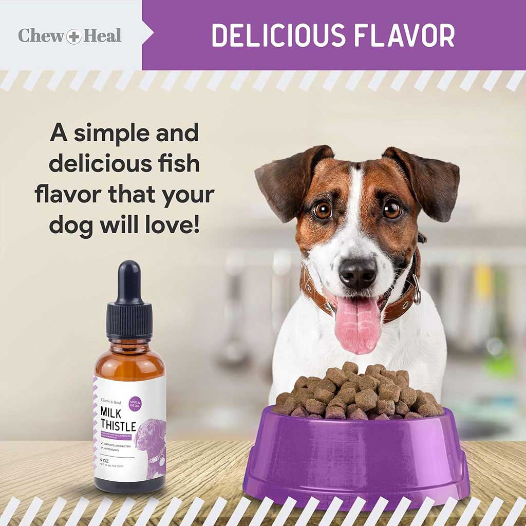 Chew + Heal Milk Thistle Tincture Oral Supplement For Dogs 120ml