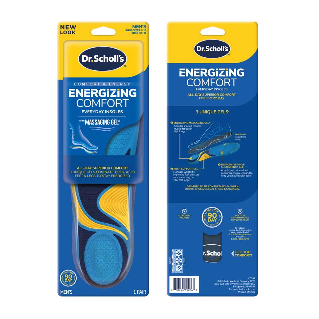 Dr.Scholl's Energizing Comfort Insoles For Women, Size 6-10 - 1 Pair