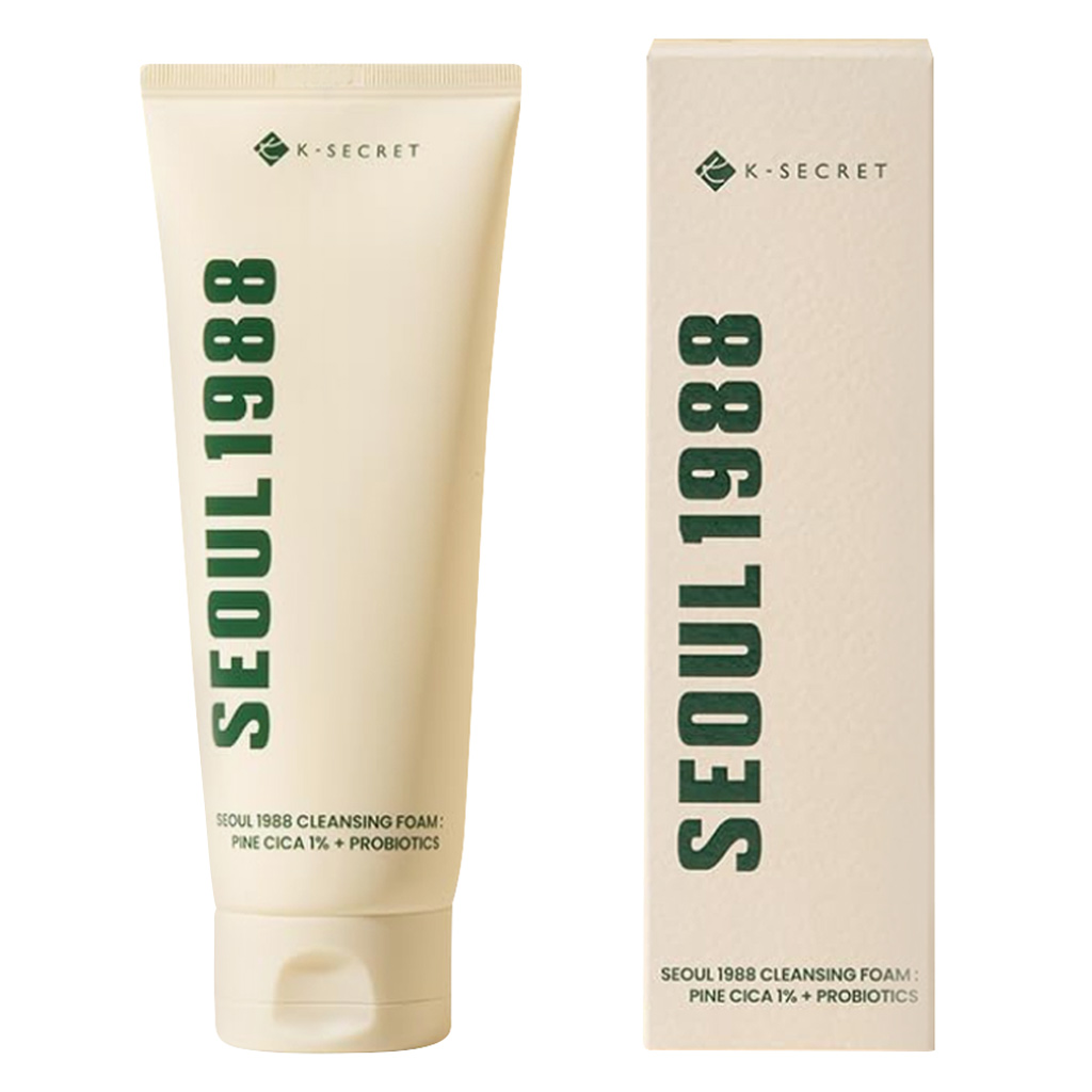 K-Secret Seoul 1988 Pine Cica 1% + Probiotics Cleansing Foam 150ml