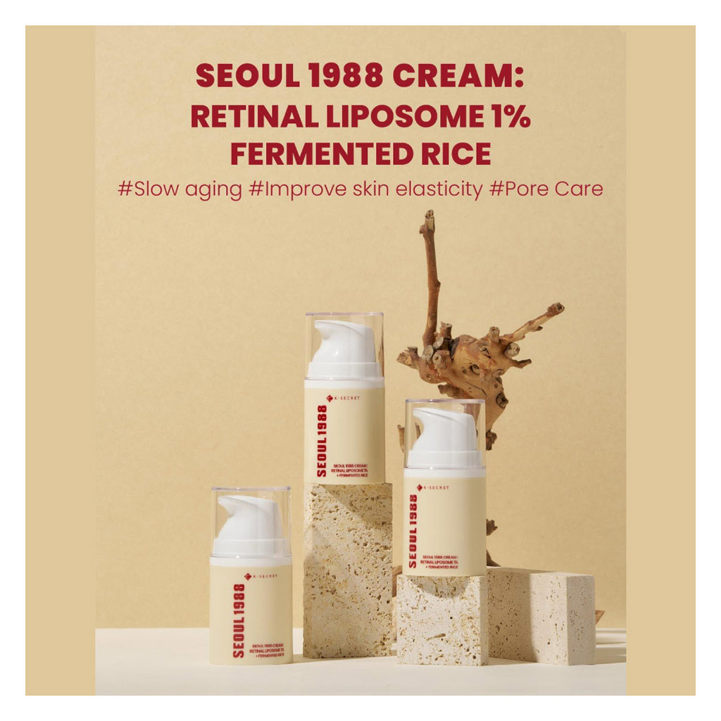 K-Secret Seoul 1988 Retinal Liposome 1% + Fermented Rice Extract Face Cream 50ml