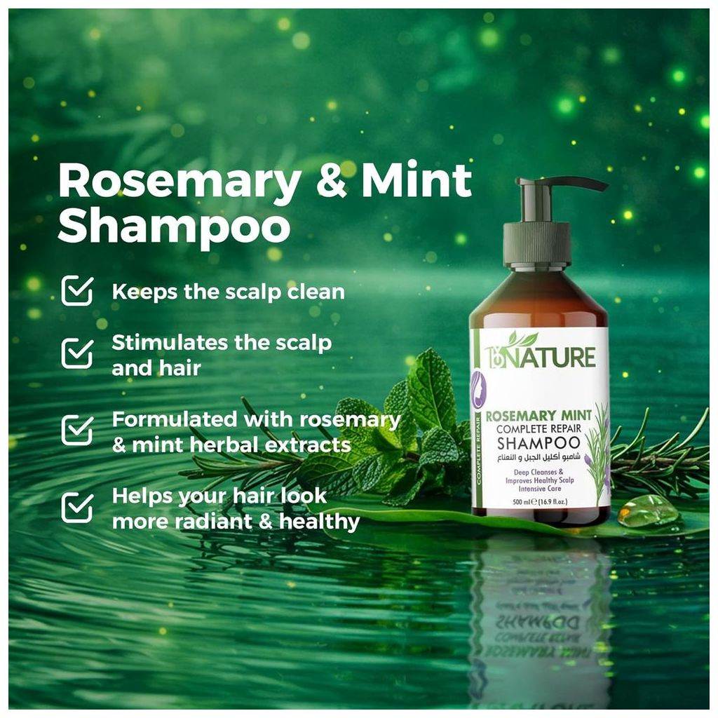 ByNature Rosemary Mint Complete Repair Shampoo 500ml