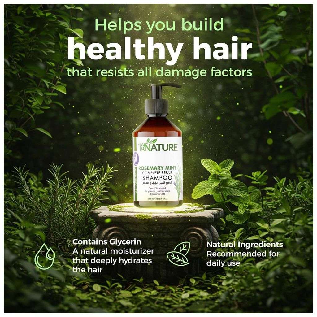 ByNature Rosemary Mint Complete Repair Shampoo 500ml