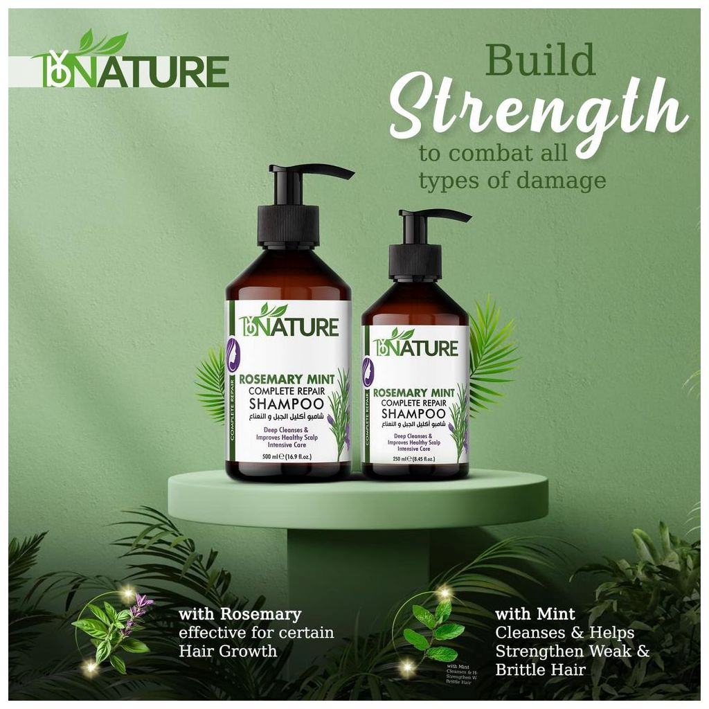 ByNature Rosemary Mint Complete Repair Shampoo 500ml