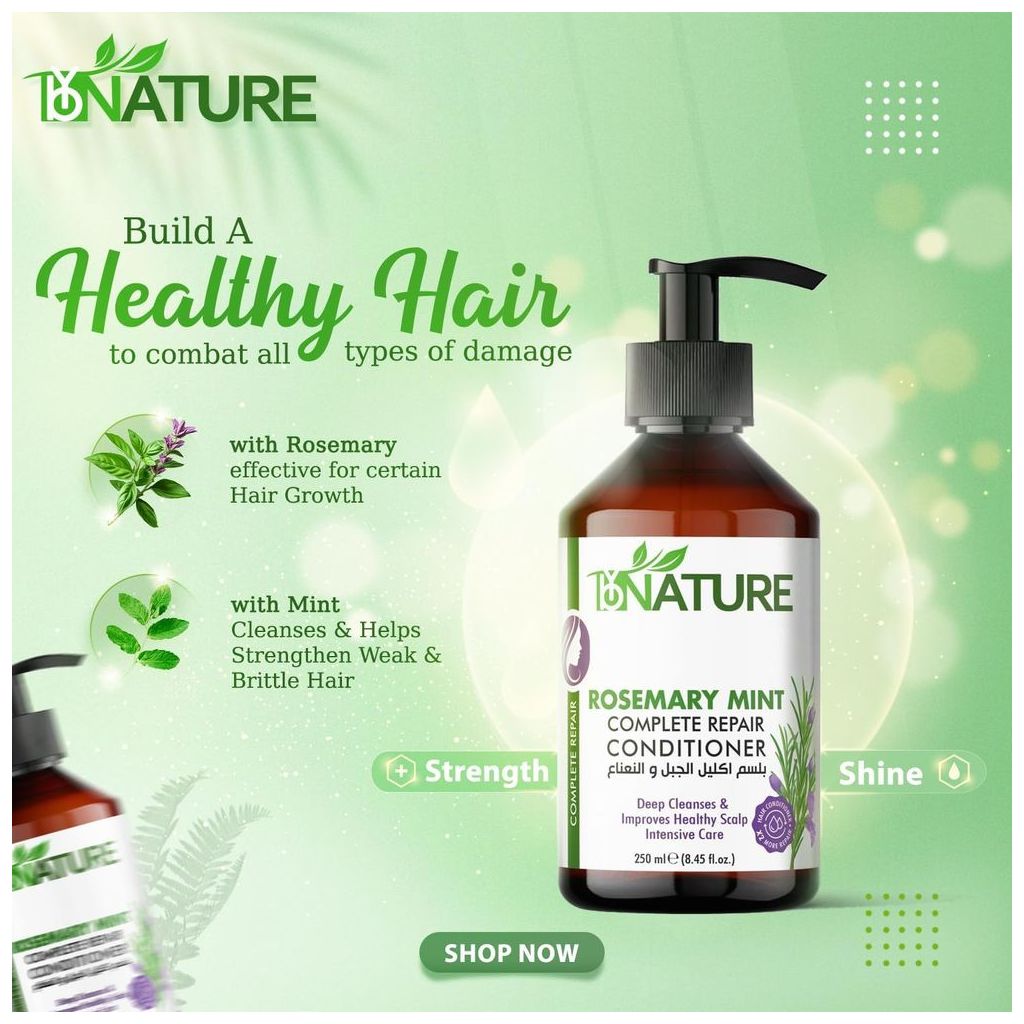 ByNature Rosemary Mint Complete Repair Conditioner 250ml