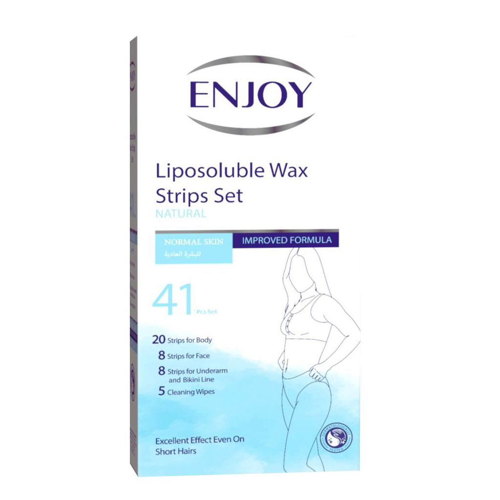 Enjoy Liposoluble Natural Wax Strips Set, Pack of 41's