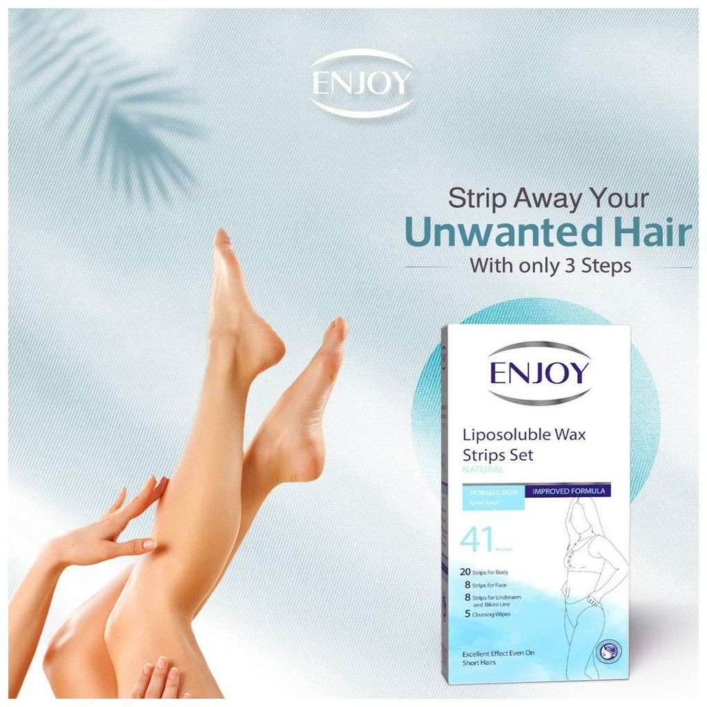 Enjoy Liposoluble Natural Wax Strips Set, Pack of 41's