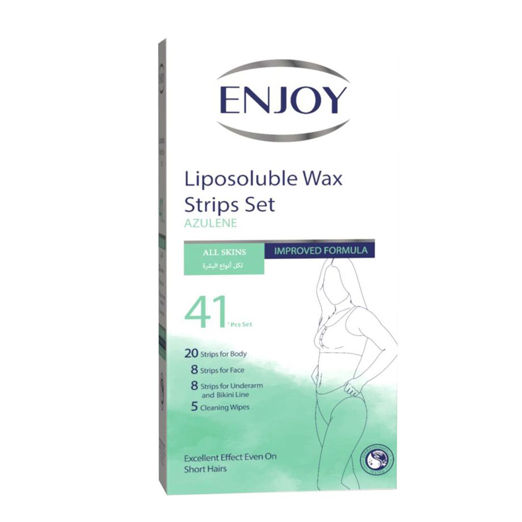 Enjoy Liposoluble Azulene Wax Strips Set, Pack of 41's