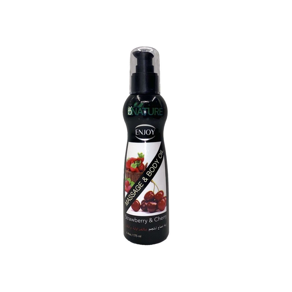 Enjoy Strawberry & Cherry Massage & Body Oil 175ml