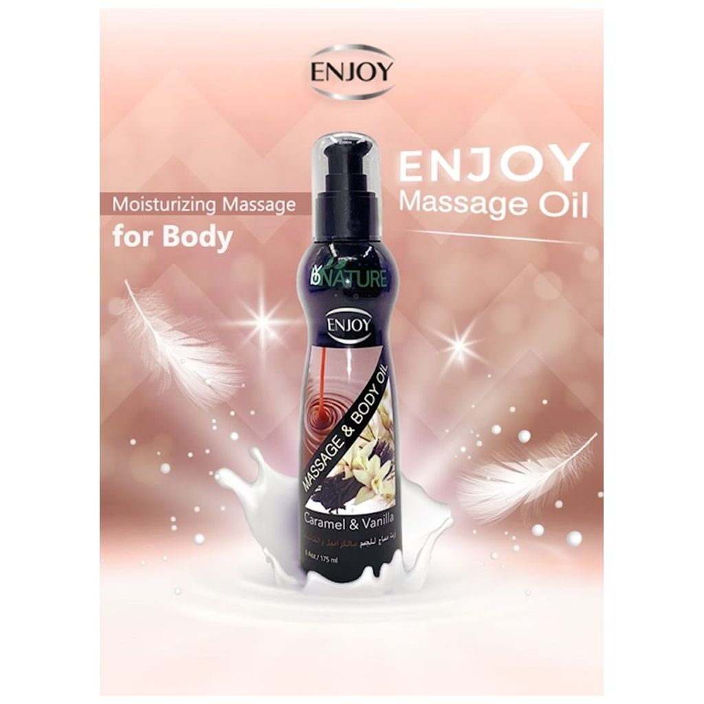Enjoy Caramel & Vanilla Massage & Body Oil 175ml