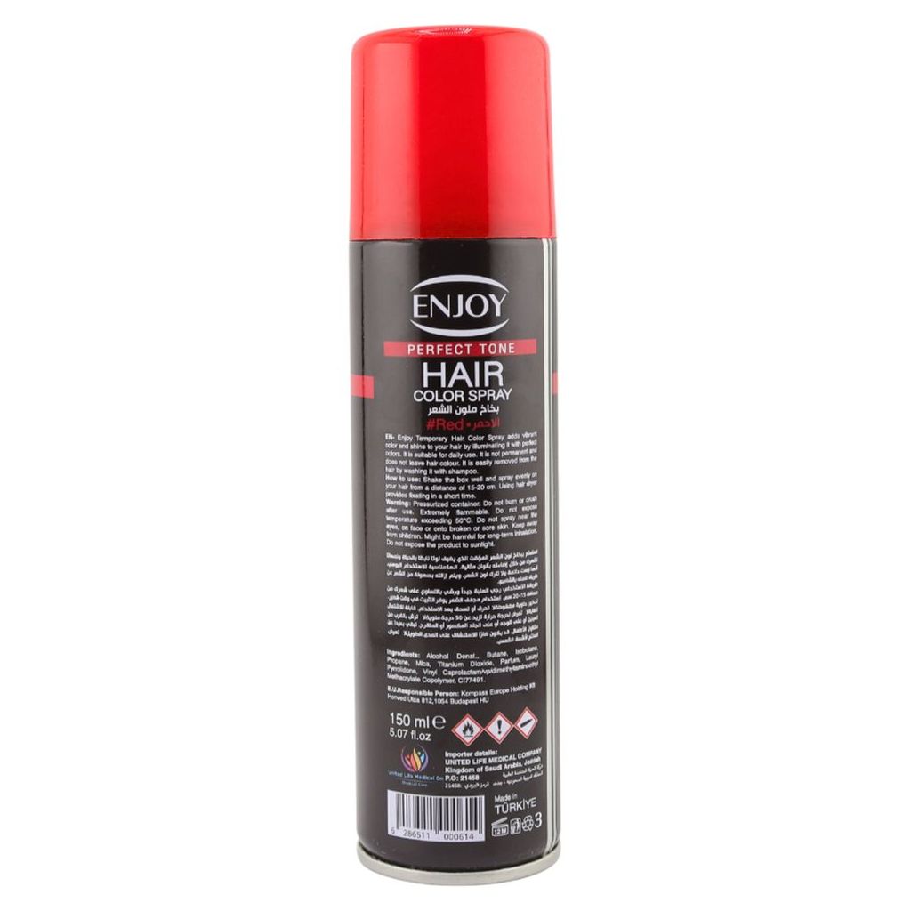 Enjoy Hair Color Spray 150ml - Red
