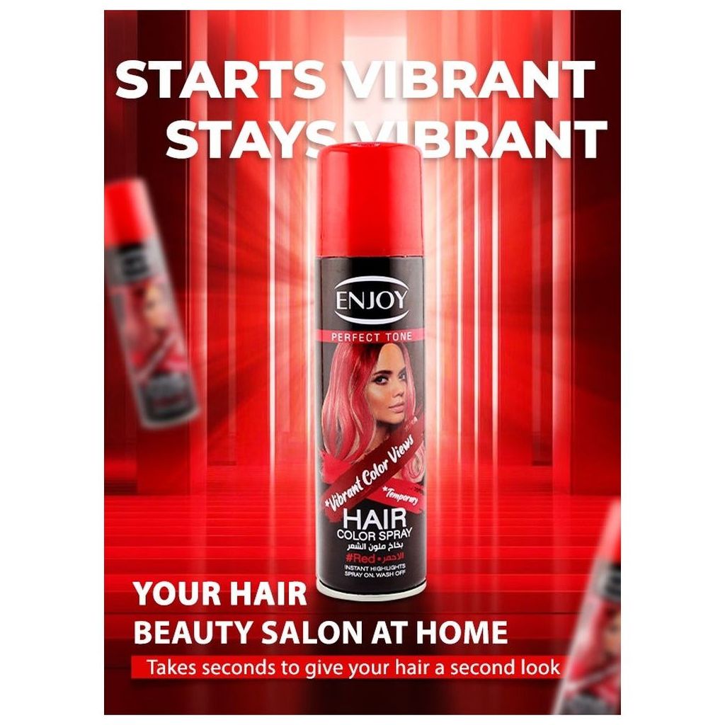 Enjoy Hair Color Spray 150ml - Red