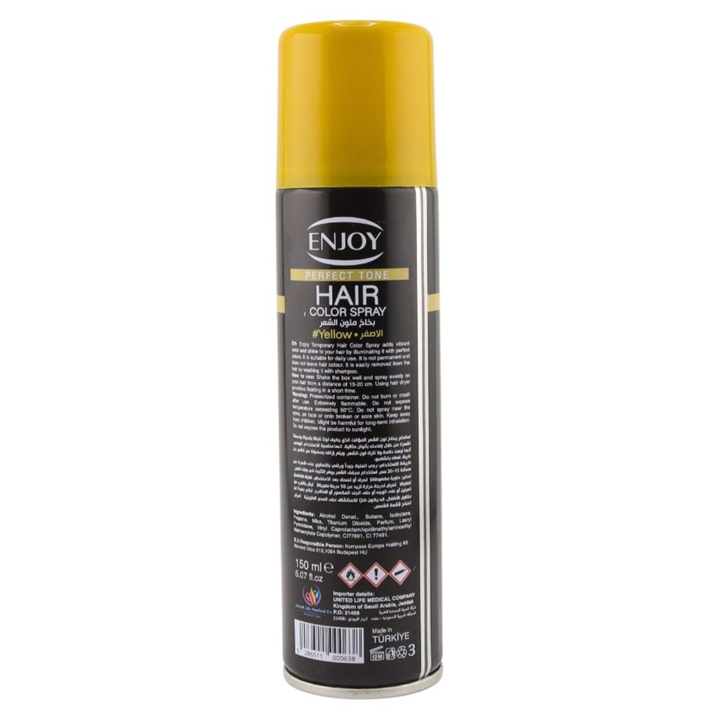 Enjoy Hair Color Spray 150ml - Yellow Color