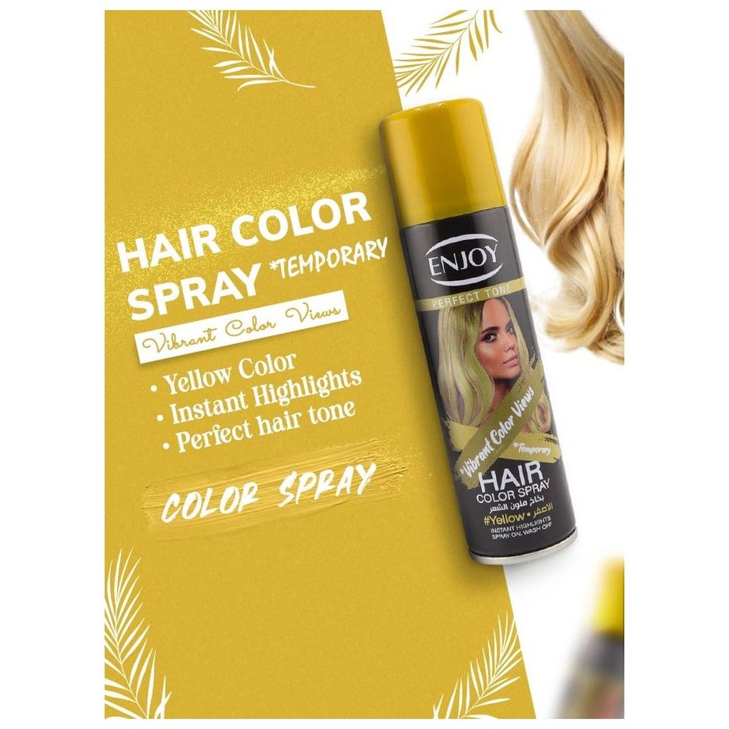 Enjoy Hair Color Spray 150ml - Yellow Color