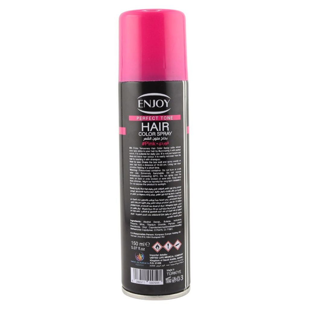 Enjoy Hair Color Spray 150ml - Pink Color