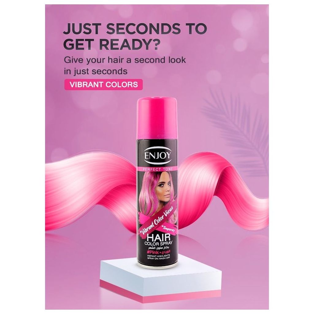 Enjoy Hair Color Spray 150ml - Pink Color