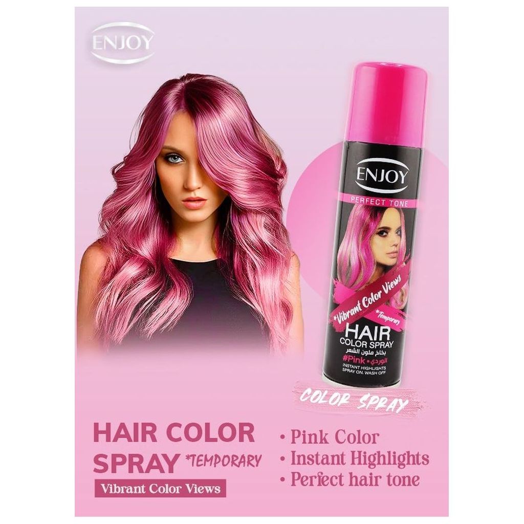 Enjoy Hair Color Spray 150ml - Pink Color