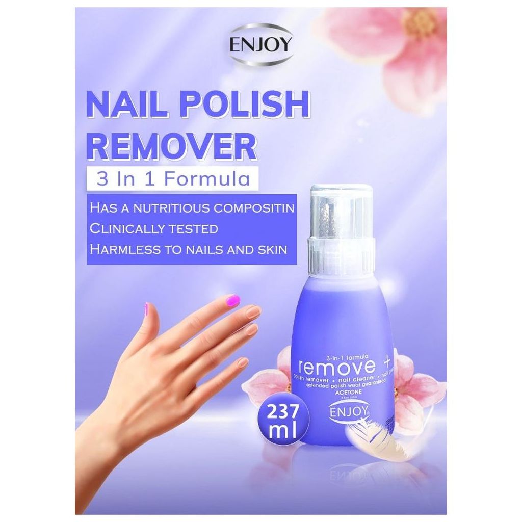 Enjoy Remove+ Acetone Nail Polish Remover 237ml