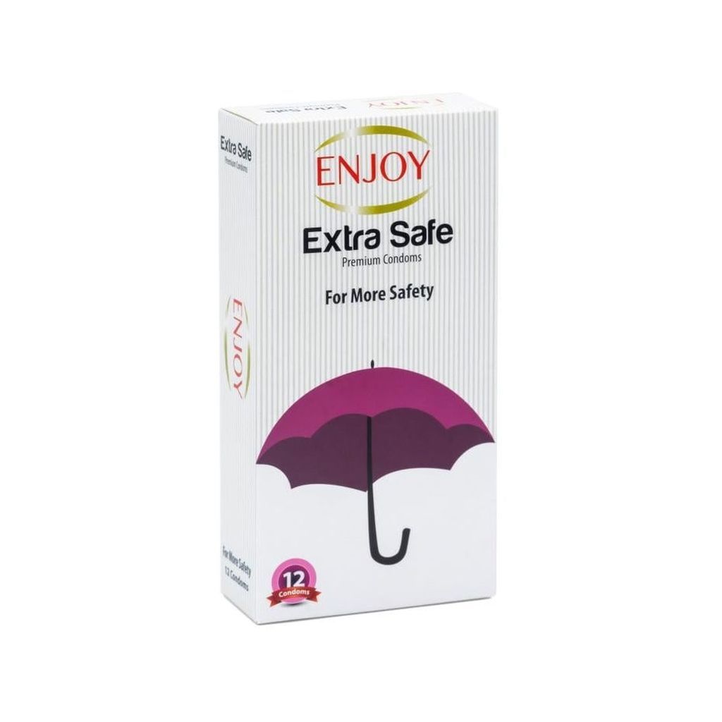 Enjoy Extra Safe Premium Condoms, Pack of 12's