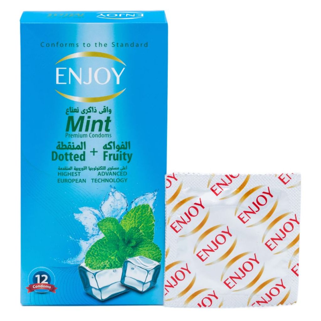 Enjoy Mint Premium Condoms, Pack of 12's