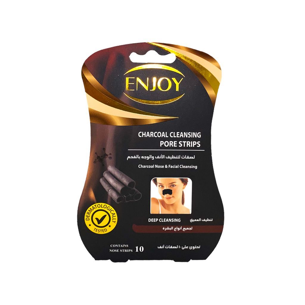 Enjoy Charcoal Cleansing Pore Nose Strips, Pack of 10's