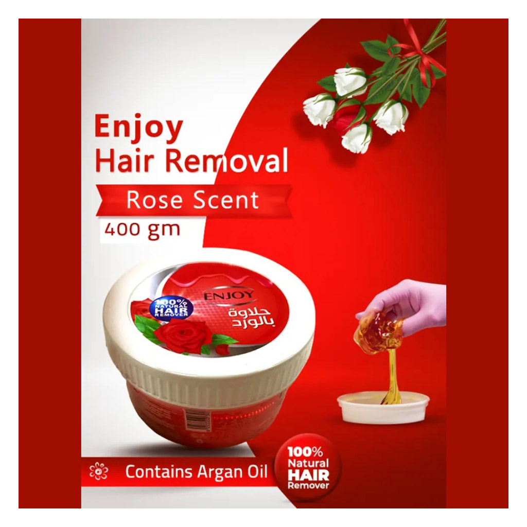 Enjoy Advanced Rose Hair Removal Wax 400g