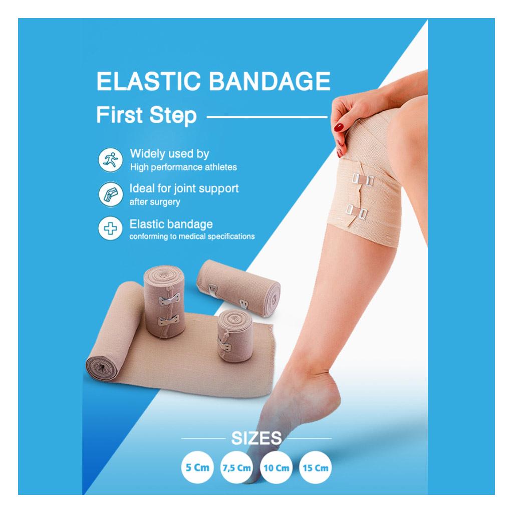 First Step Plus Elastic Bandage, Size 15cm x 4.5m