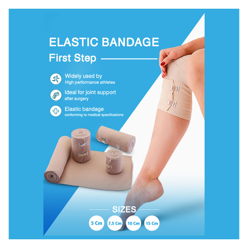 First Step Plus Elastic Bandage, Size 10cm x 4.5m
