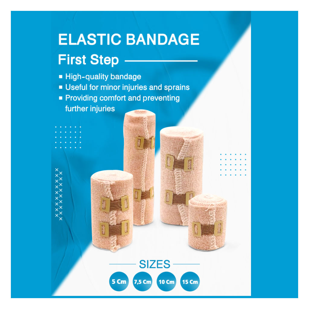 First Step Plus Elastic Bandage, Size 10cm x 4.5m
