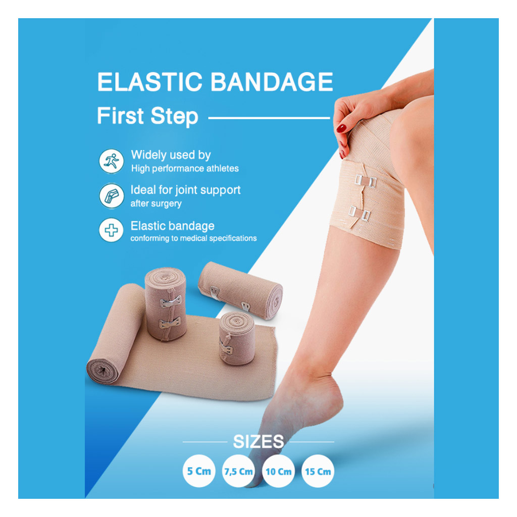 First Step Plus Elastic Bandage, Size 5cm x 4.5m
