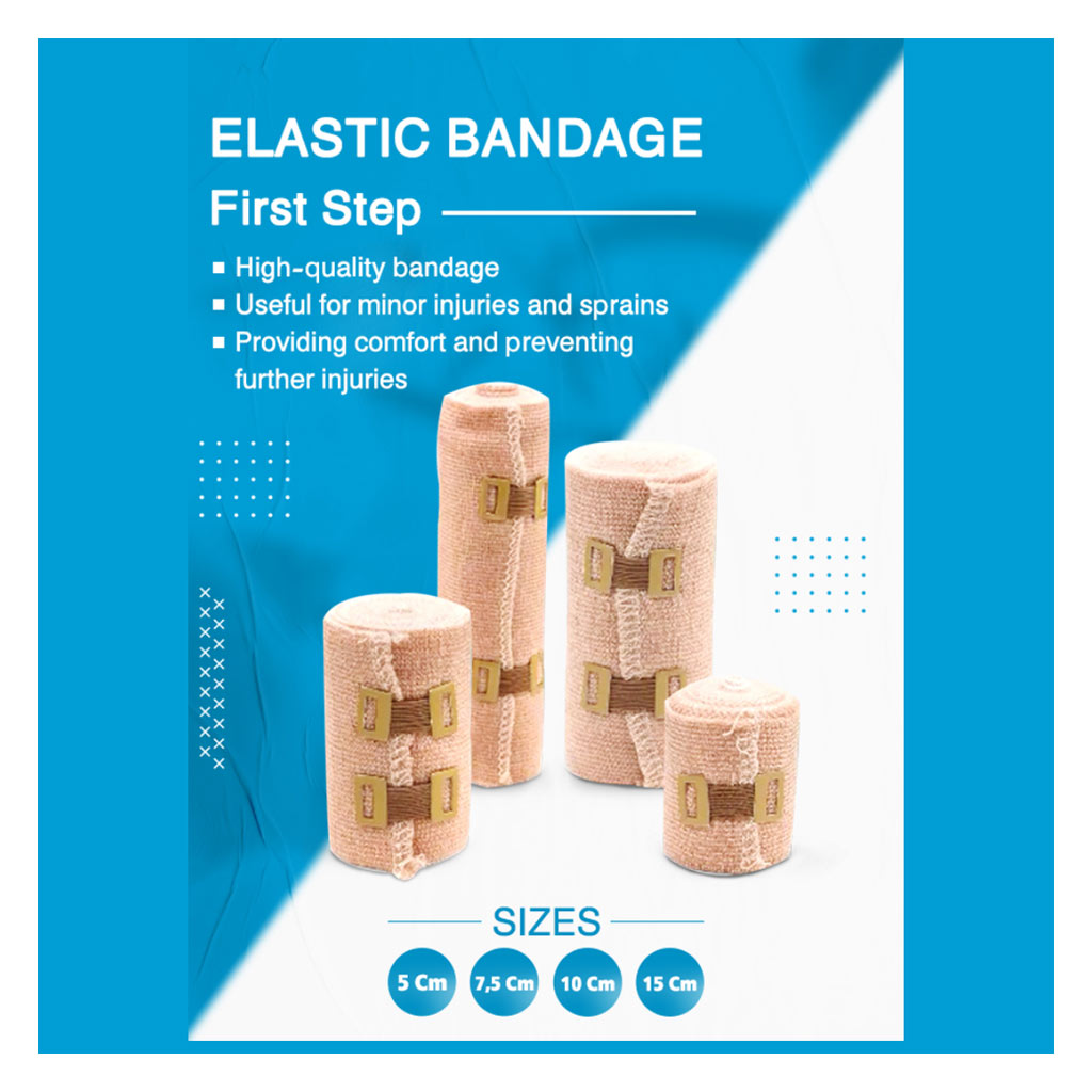 First Step Plus Elastic Bandage, Size 5cm x 4.5m