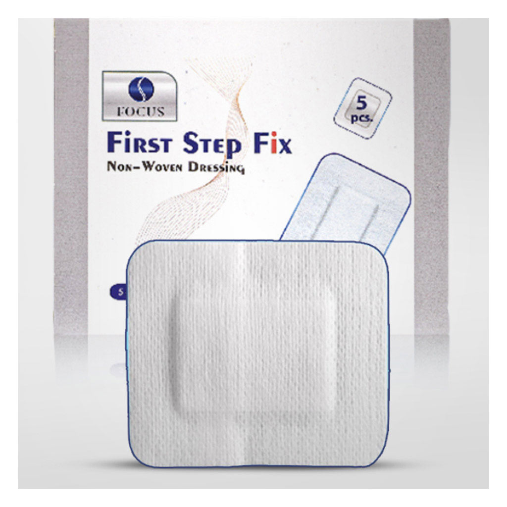 First Step Fix Non-Woven Wound Dressing Pads, 9 x 15cm, Pack of 5's