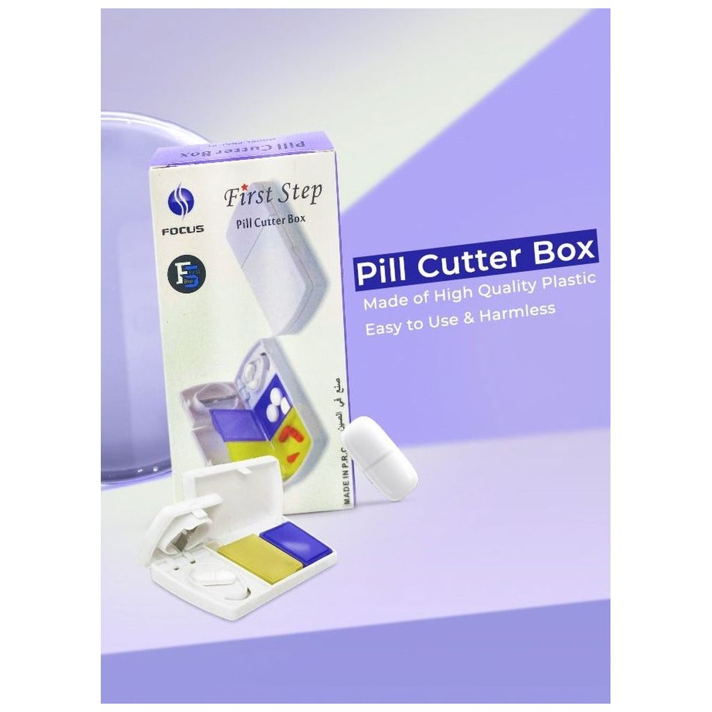 First Step Pill Cutter Box, Multi Color