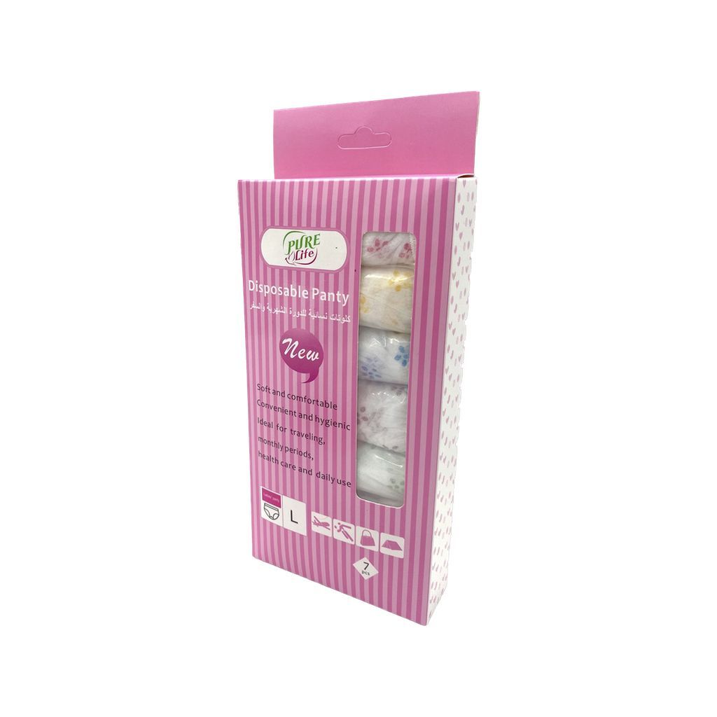 Pure Life Disposable Panty, Size Large, Pack of 7's