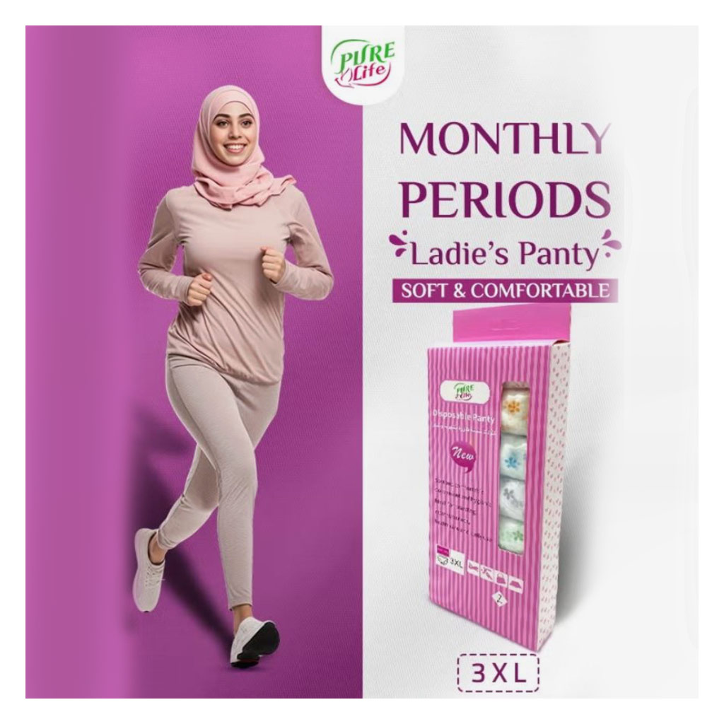 Pure Life Disposable Panty, Size 3XL, Pack of 7's