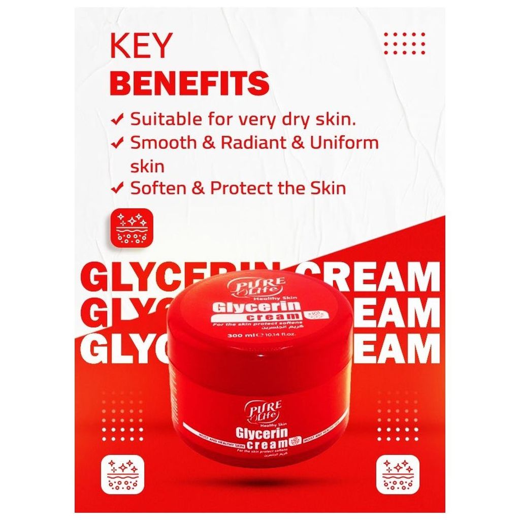 Pure Life Glycerin Moisturizing Cream 300ml