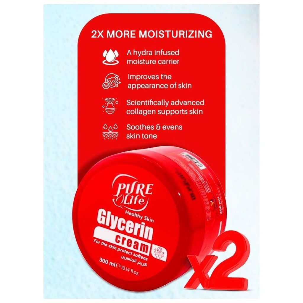 Pure Life Glycerin Moisturizing Cream 300ml