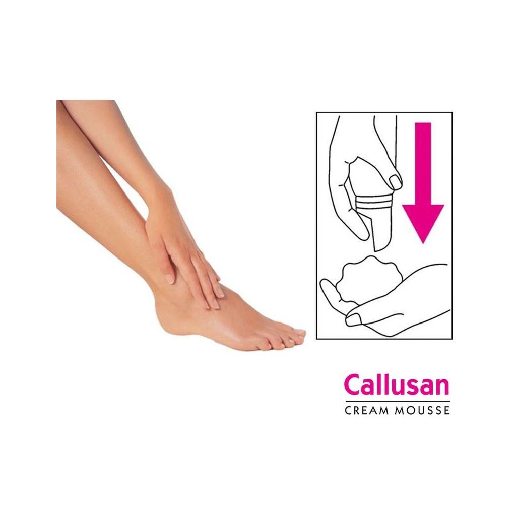 Callusan Extra Mousse Foot Cream For Dry Skin 125ml
