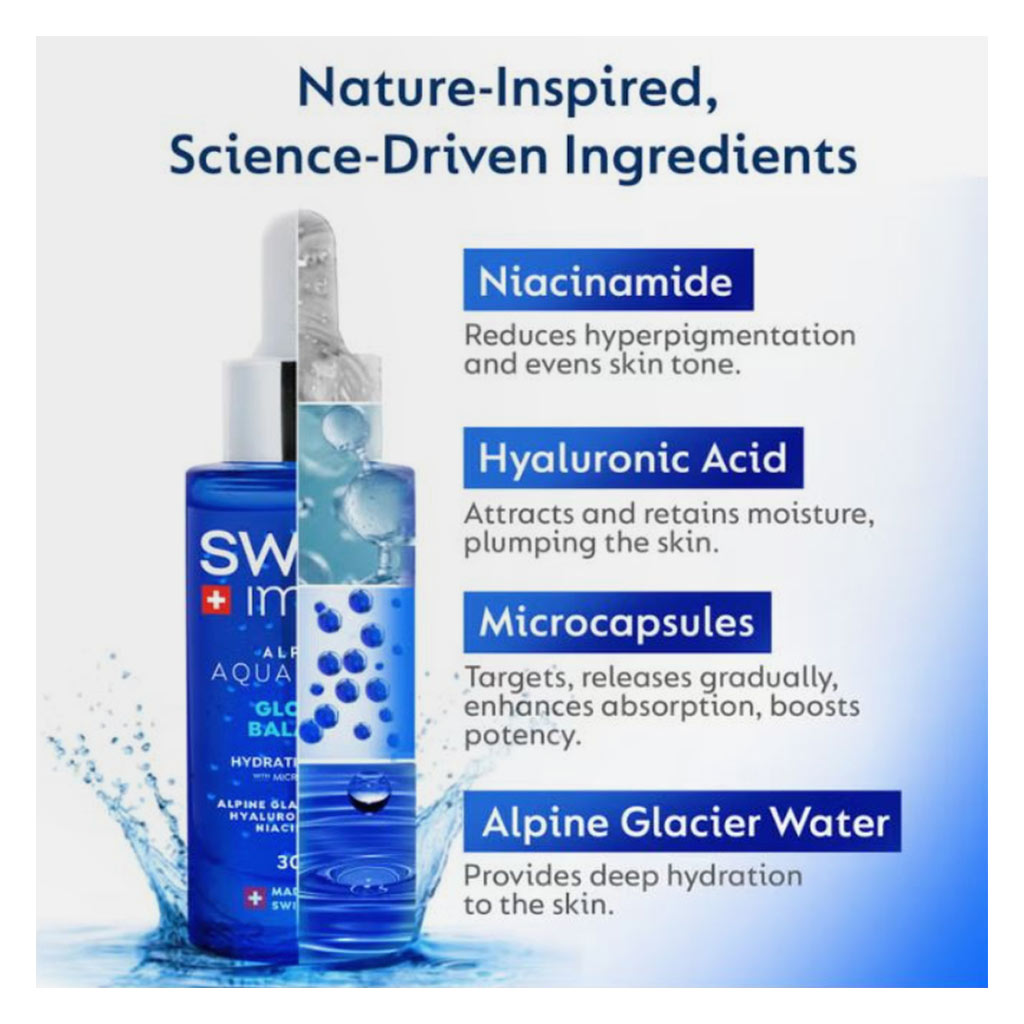 Swiss Image Alpine Aquaboost Glow & Balance Hydrating Serum 30ml