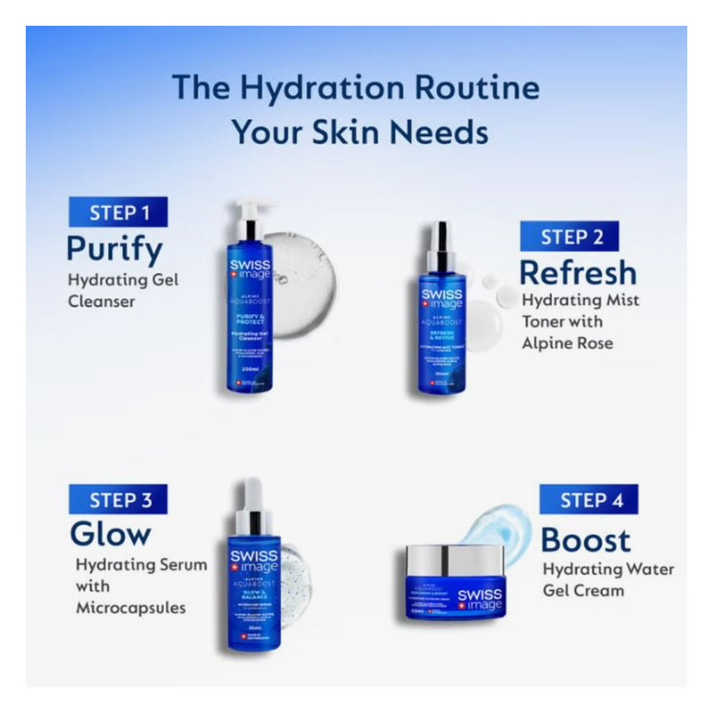 Swiss Image Alpine Aquaboost Glow & Balance Hydrating Serum 30ml