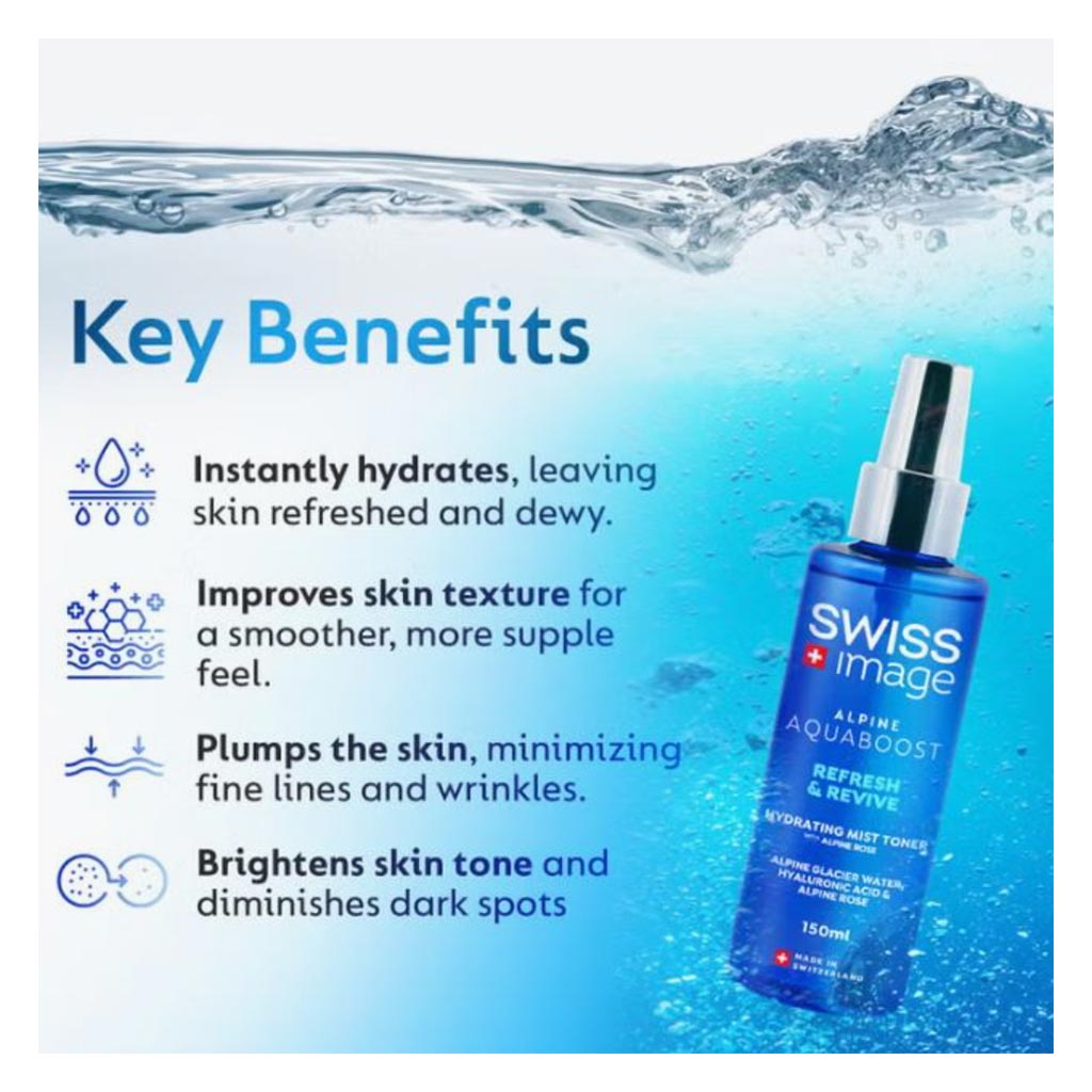 Swiss Image Alpine Aquaboost Refresh & Revive Hydrating Mist Toner 150ml