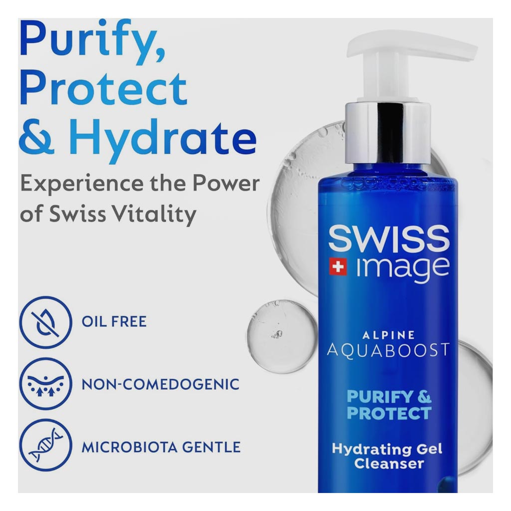 Swiss Image Alpine Aquaboost Purify & Protect Hydrating Gel Cleanser 200ml