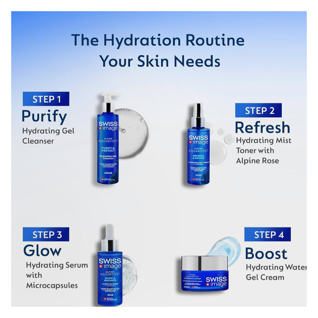 Swiss Image Alpine Aquaboost Purify & Protect Hydrating Gel Cleanser 200ml