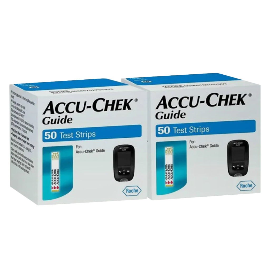 Accu-Chek Guide Blood Sugar Test Strips, Promo Pack of 50’s x 2