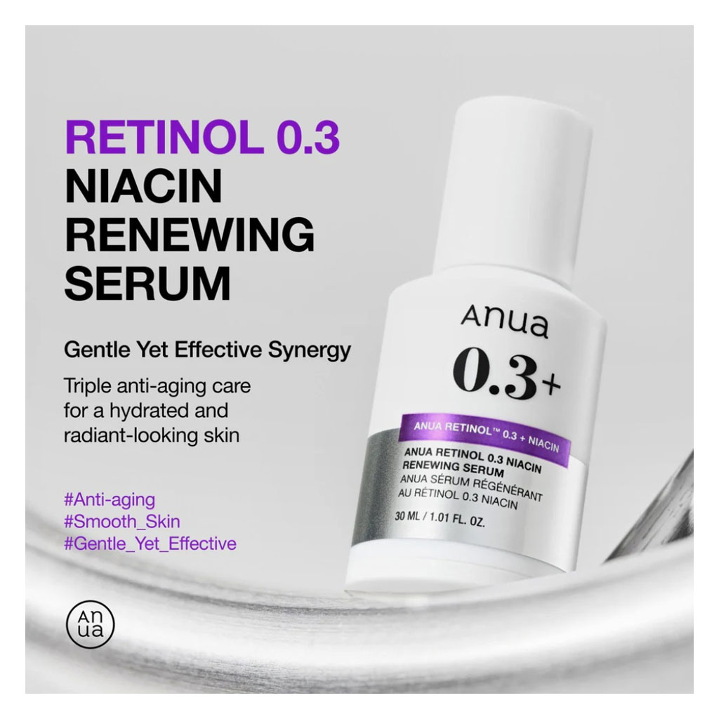 Anua Retinol 0.3% + Niacin Skin Renewing Serum 30ml