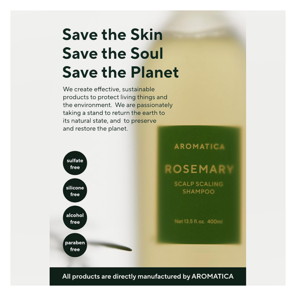 Aromatica Rosemary Scalp Scaling Shampoo 180ml